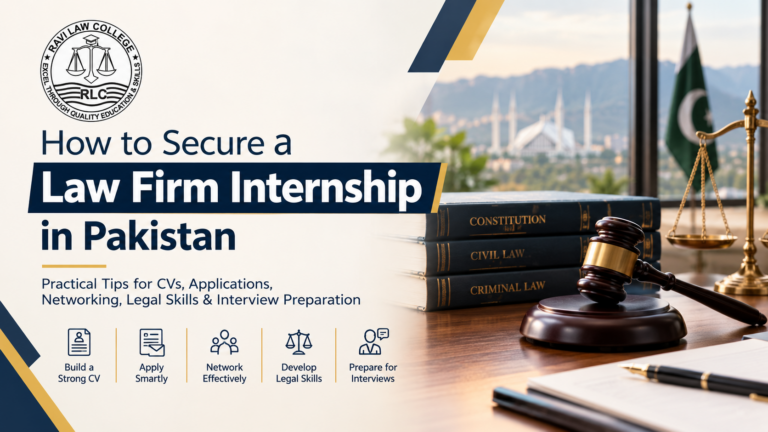 How to Secure a Law Firm Internship in Pakistan